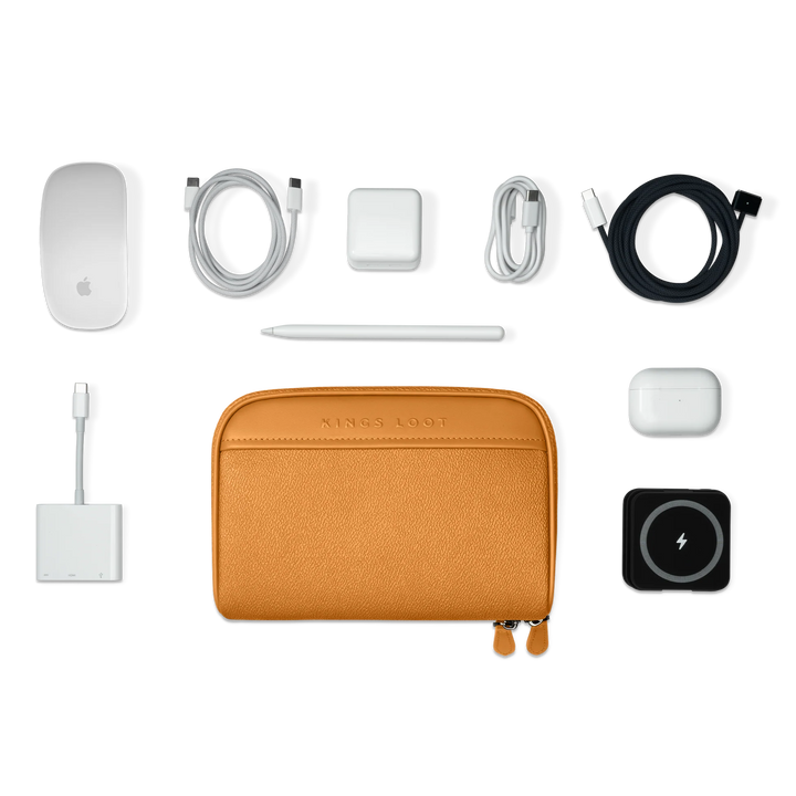 Cognac | Calfskin Leather